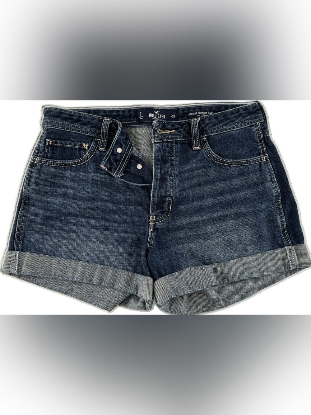 Hollister High Rise Boyfriend Shorts - 28/7